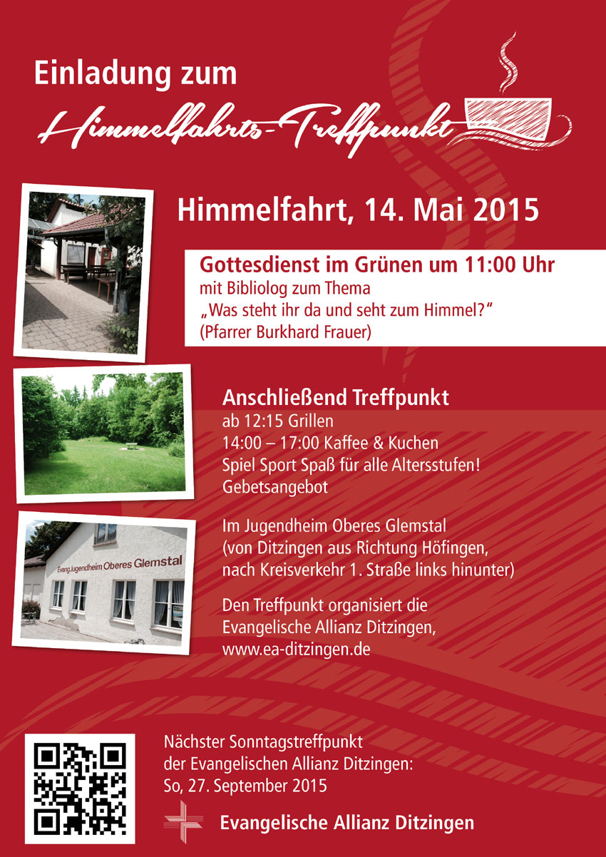 Himmelfahrts Treffpunkt 14. Mai 2015